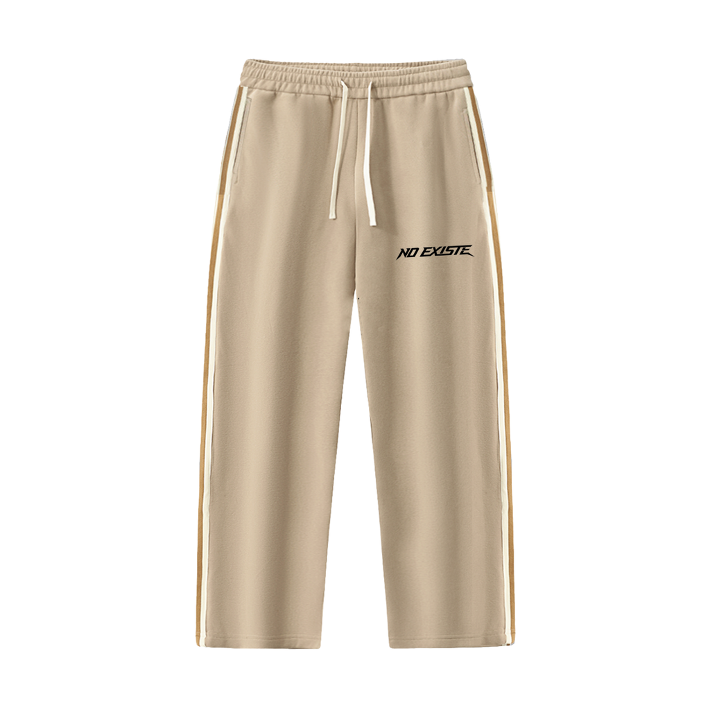 Contrast Side-Stripe Straight-Leg  Pants