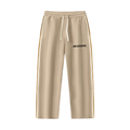 Contrast Side-Stripe Straight-Leg  Pants
