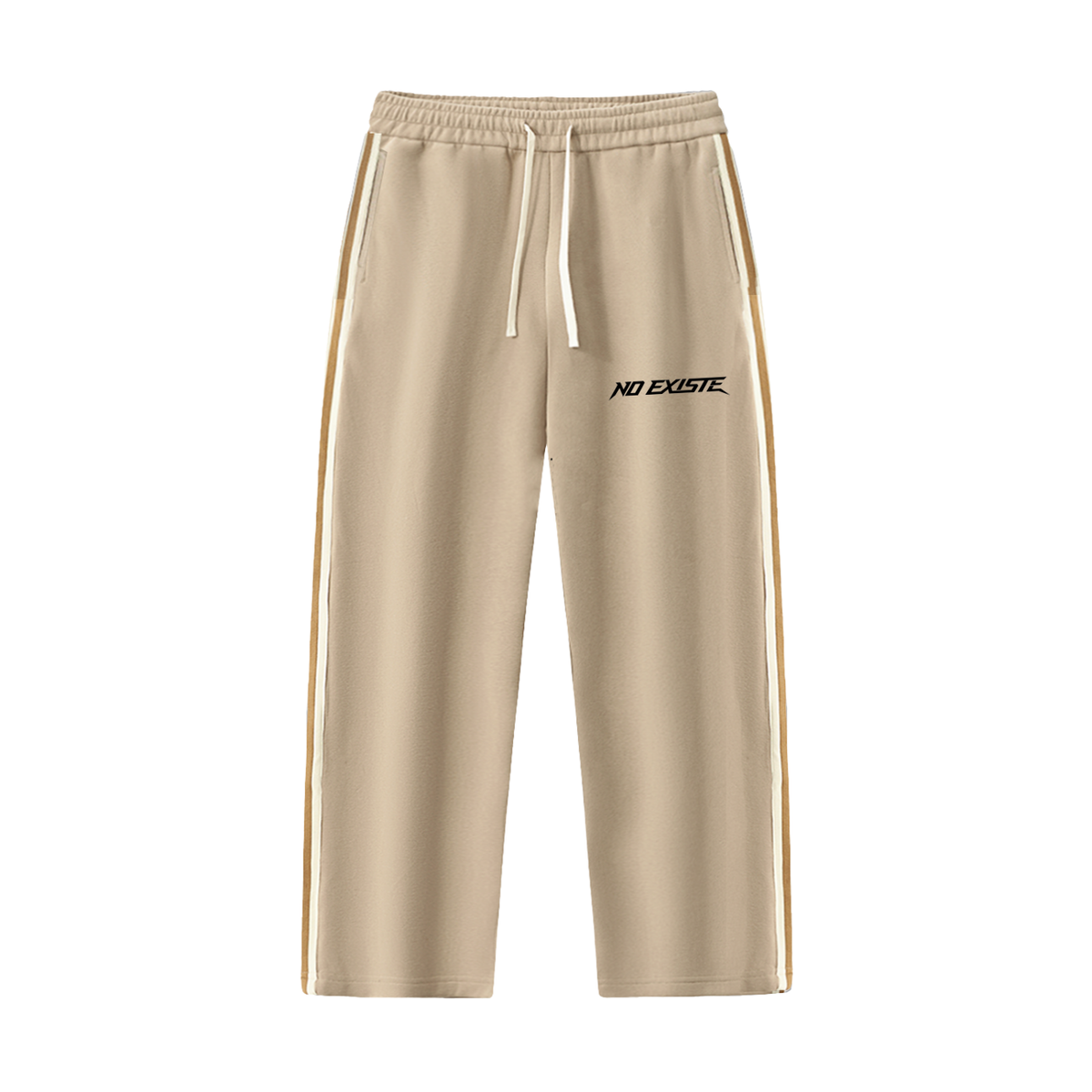 Contrast Side-Stripe Straight-Leg  Pants