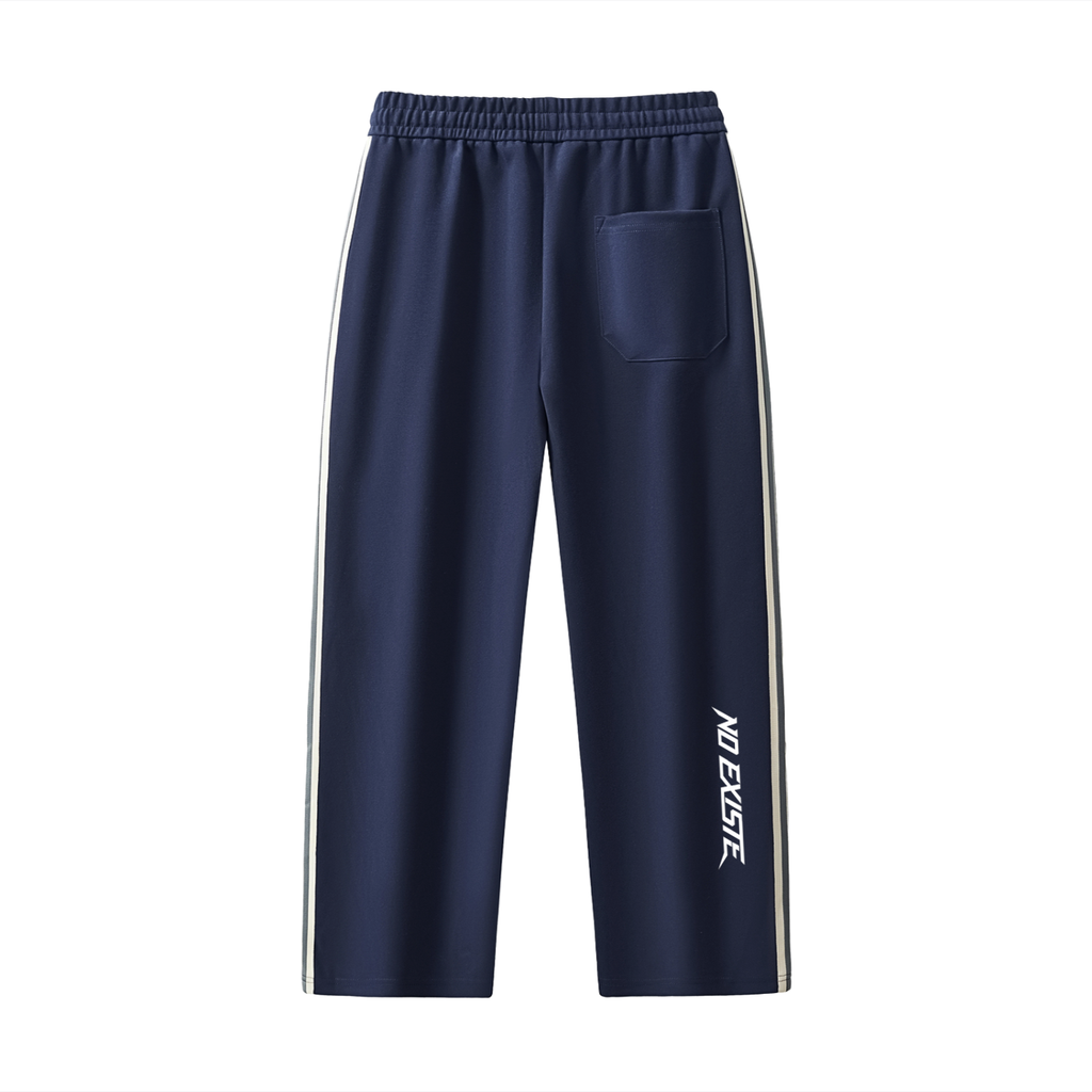 Contrast Side-Stripe Straight-Leg  Pants