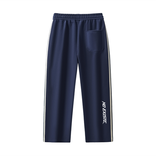 Contrast Side-Stripe Straight-Leg  Pants