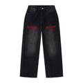 Men's Vintage Wash Wide Leg Jeans