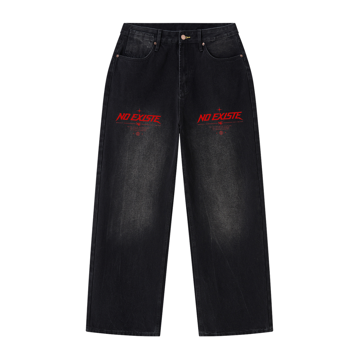 Men's Vintage Wash Wide Leg Jeans