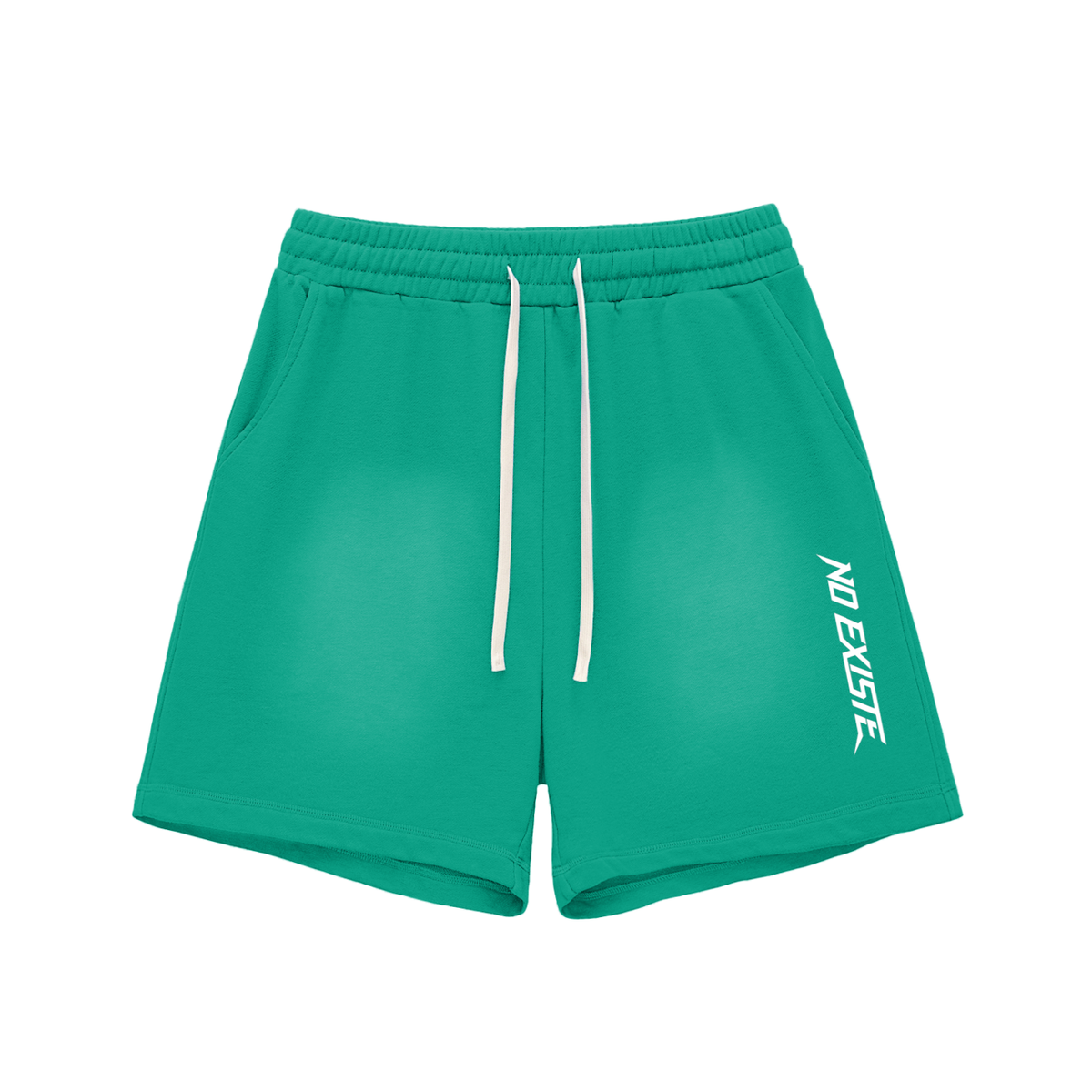 Sun Fade Raw Edge Cotton Shorts