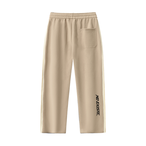 Contrast Side-Stripe Straight-Leg  Pants