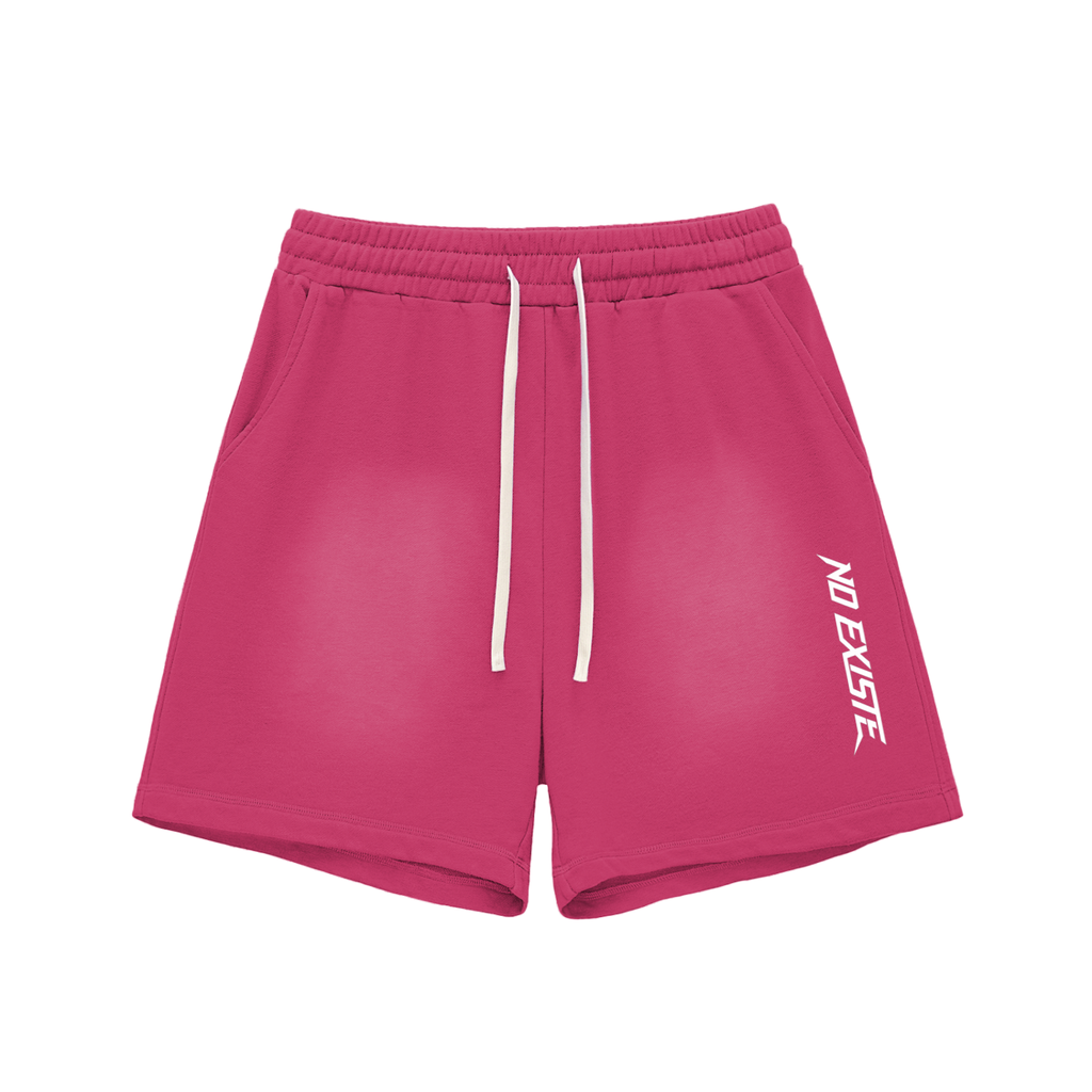 Sun Fade Raw Edge Cotton Shorts