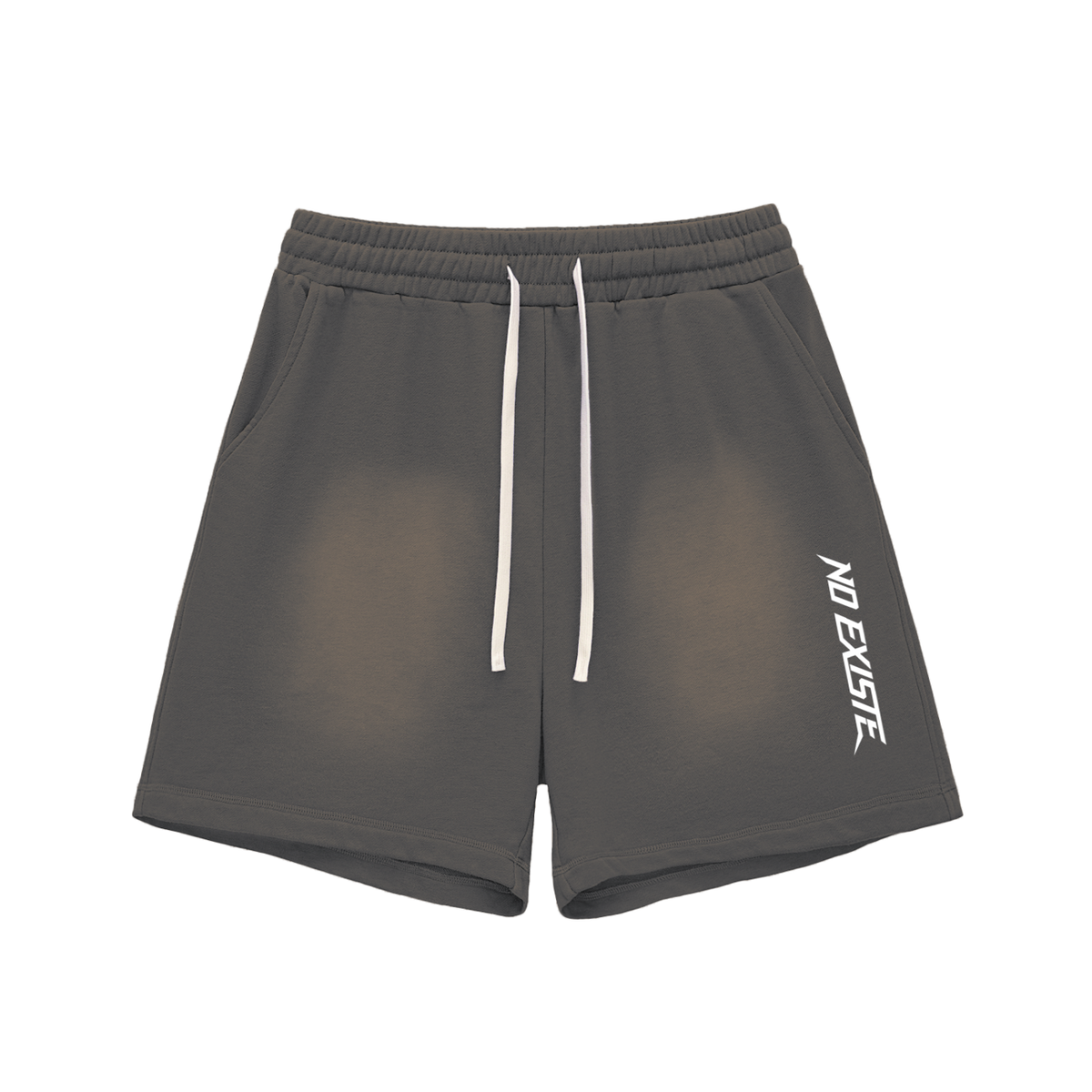 Sun Fade Raw Edge Cotton Shorts