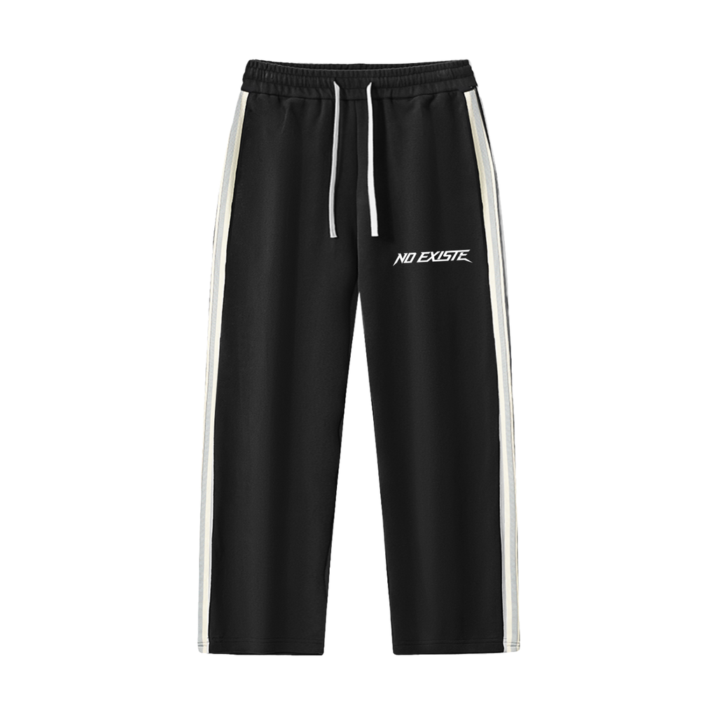 Contrast Side-Stripe Straight-Leg  Pants