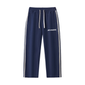 Contrast Side-Stripe Straight-Leg  Pants