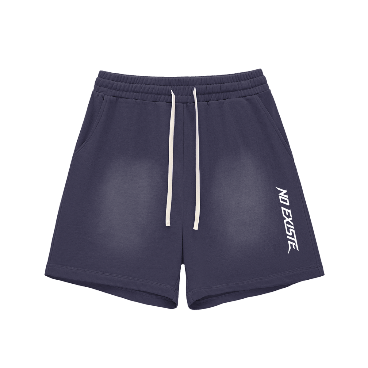 Sun Fade Raw Edge Cotton Shorts