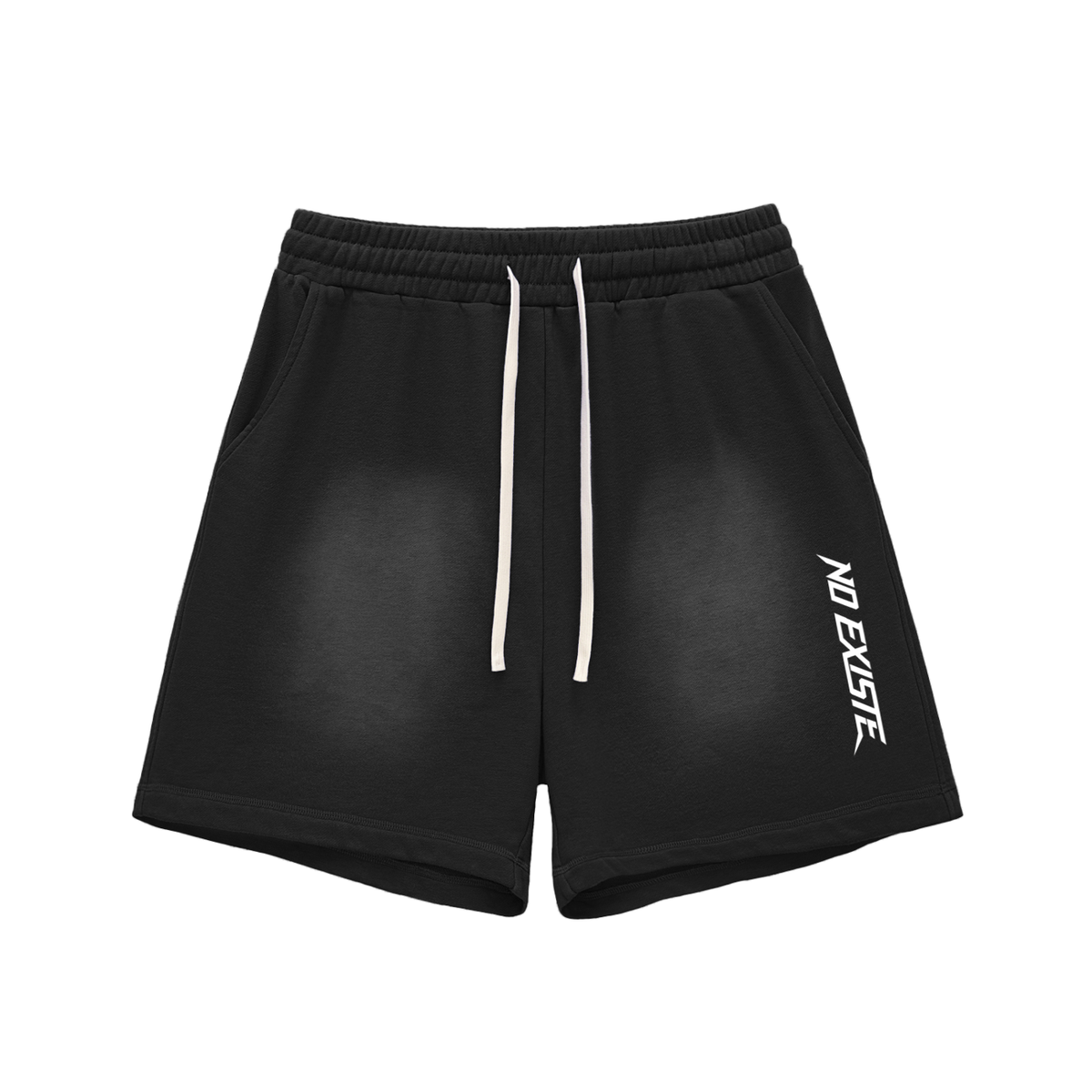 Sun Fade Raw Edge Cotton Shorts